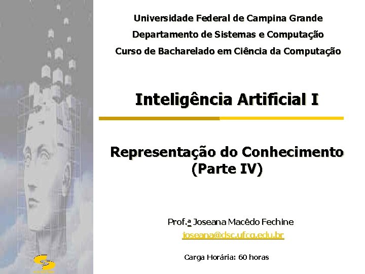 Universidade Federal de Campina Grande Departamento de Sistemas e Computação Curso de Bacharelado em