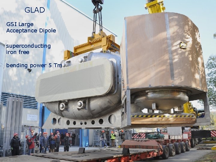 GLAD GSI Large Acceptance Dipole superconducting iron free bending power 5 Tm 