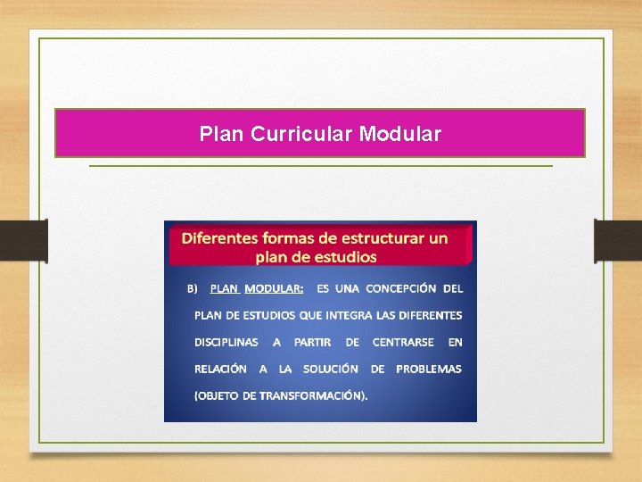 Plan Curricular Modular 