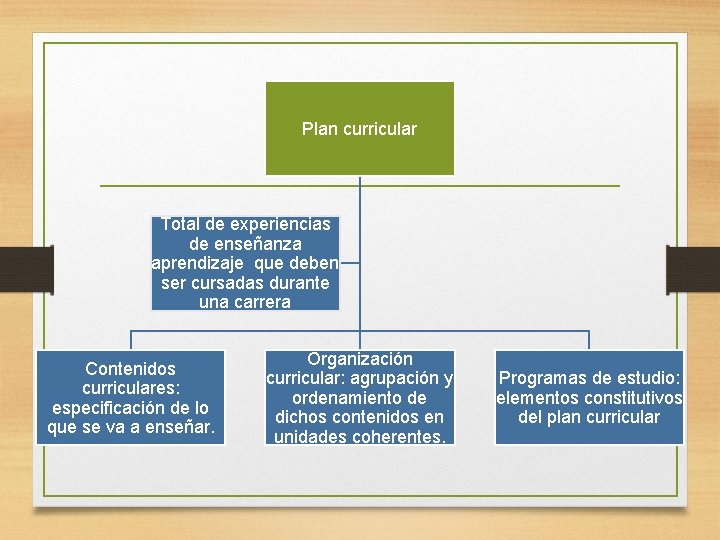 Plan curricular Total de experiencias de enseñanza aprendizaje que deben ser cursadas durante una