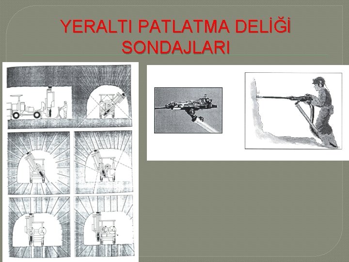 YERALTI PATLATMA DELİĞİ SONDAJLARI 