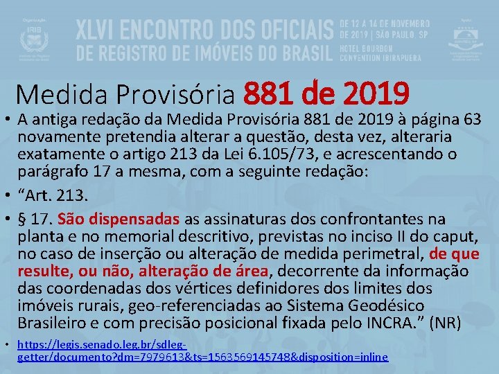 Medida Provisória 881 de 2019 • A antiga redação da Medida Provisória 881 de