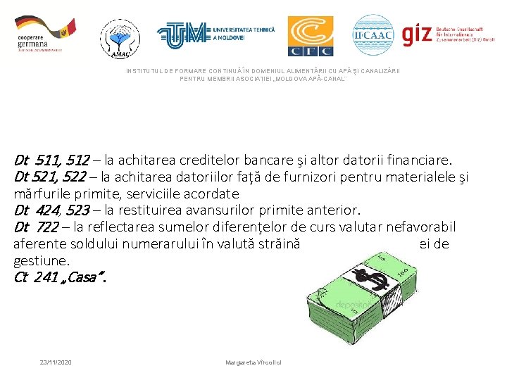 INSTITUTUL DE FORMARE CONTINUĂ ÎN DOMENIUL ALIMENTĂRII CU APĂ ŞI CANALIZĂRII PENTRU MEMBRII ASOCIAȚIEI