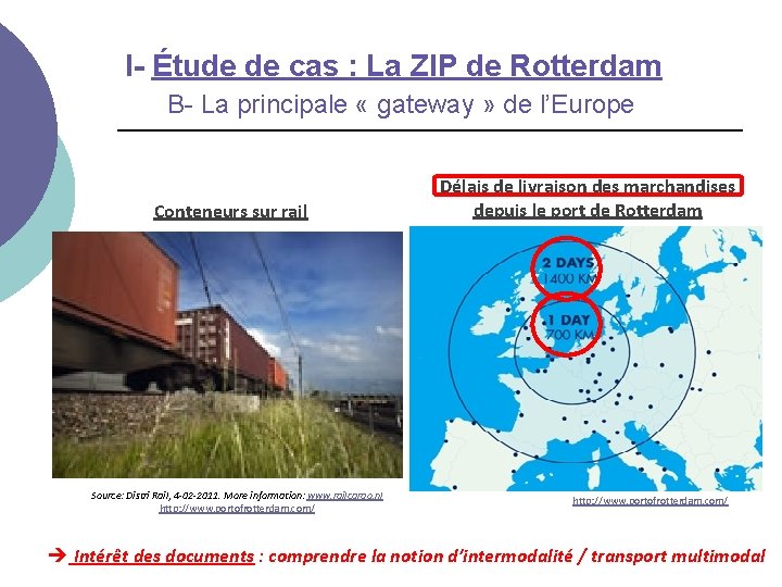 I- Étude de cas : La ZIP de Rotterdam B- La principale « gateway