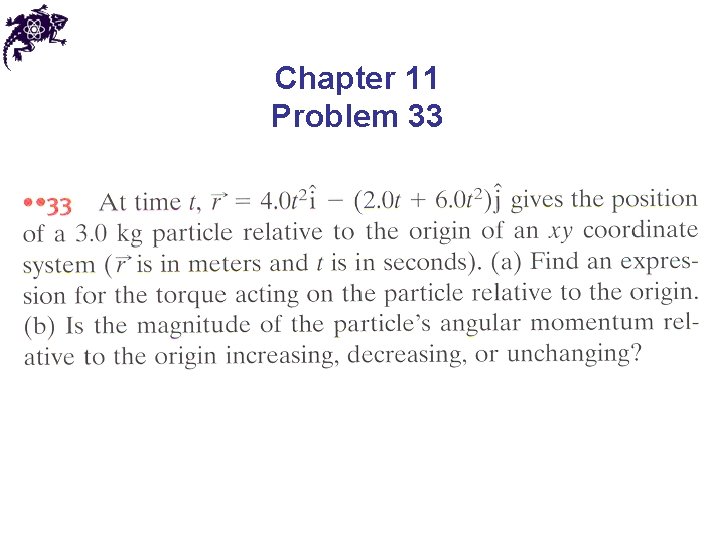 Chapter 11 Problem 33 