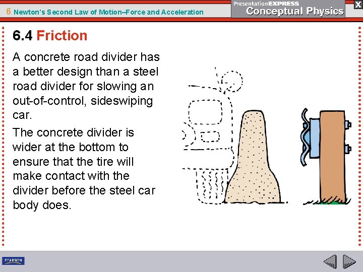 6 Newton’s Second Law of Motion–Force and Acceleration 6. 4 Friction A concrete road