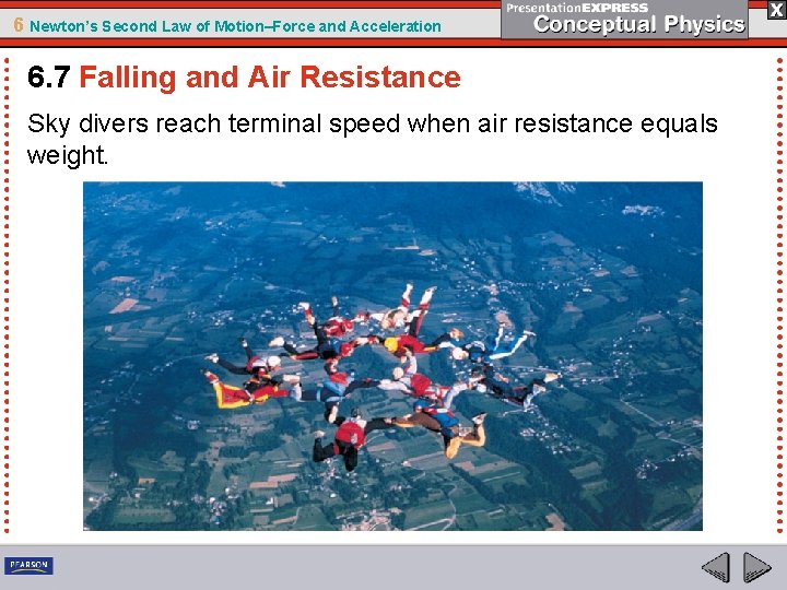 6 Newton’s Second Law of Motion–Force and Acceleration 6. 7 Falling and Air Resistance