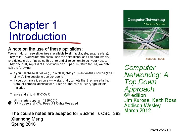 Chapter 1 Introduction A note on the use