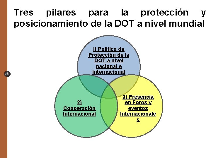 Tres pilares para la protección y posicionamiento de la DOT a nivel mundial I)