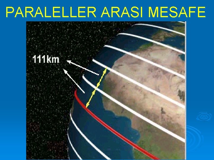 PARALELLER ARASI MESAFE 