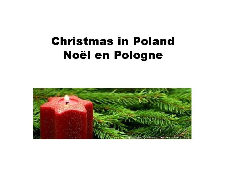 Christmas in Poland Noël en Pologne 
