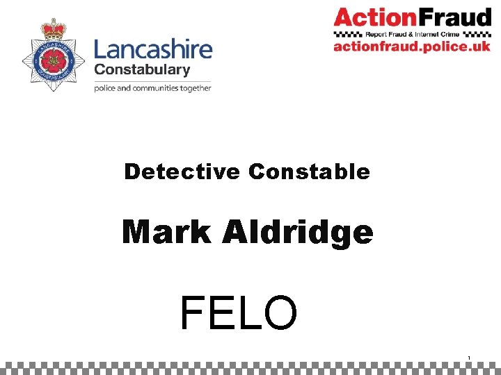 Detective Constable Mark Aldridge FELO 1 