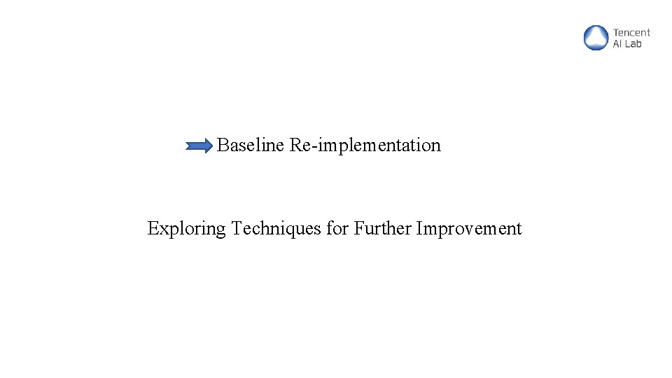 Baseline Re-implementation Exploring Techniques for Further Improvement 