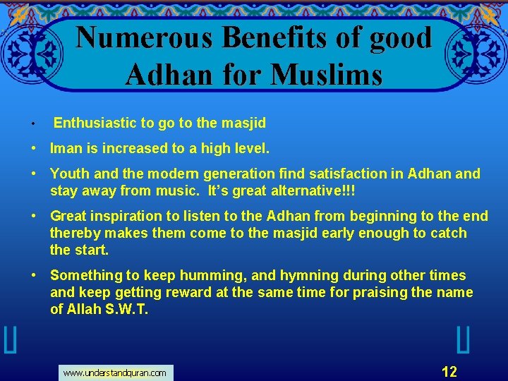 Numerous Benefits of good Adhan for Muslims • Enthusiastic to go to the masjid