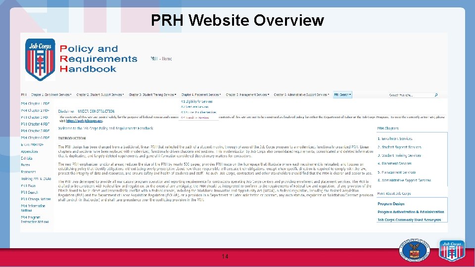 PRH Website Overview 14 