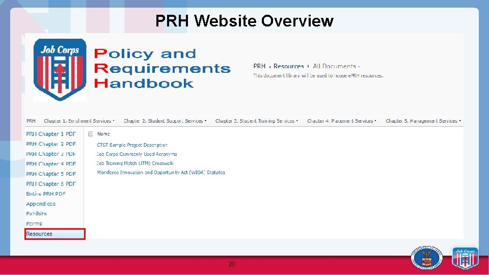 PRH Website Overview 20 