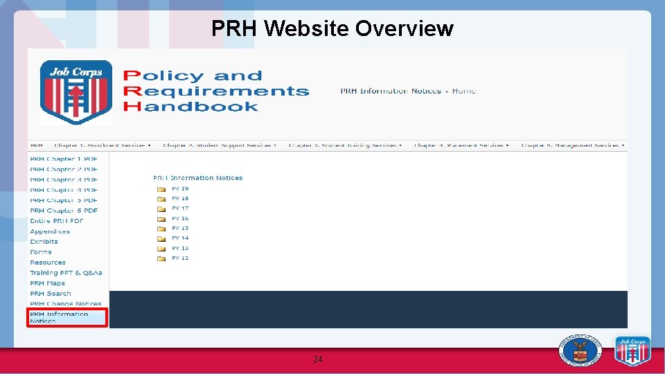 PRH Website Overview 24 