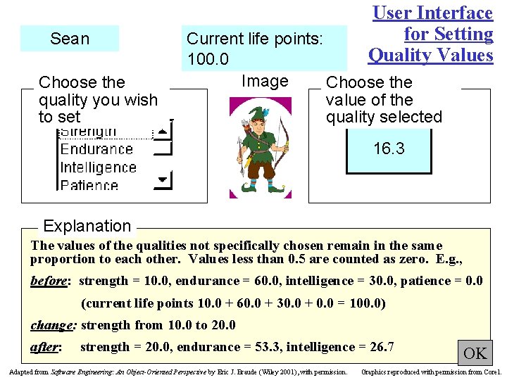 Sean Choose the quality you wish to set User Interface for Setting Quality Values