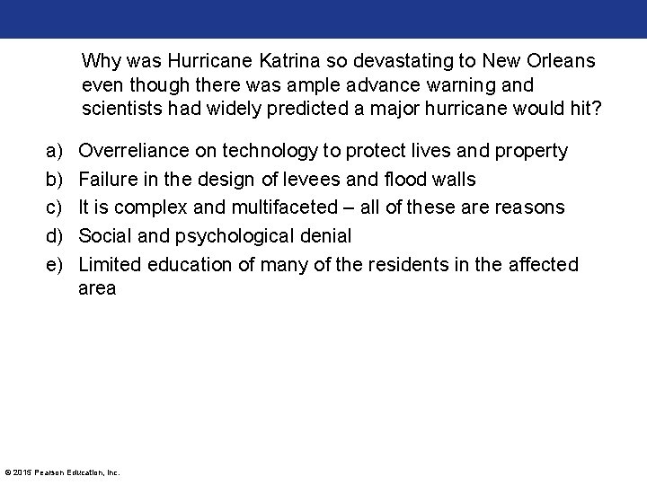 Why was Hurricane Katrina so devastating to New Orleans even though there was ample