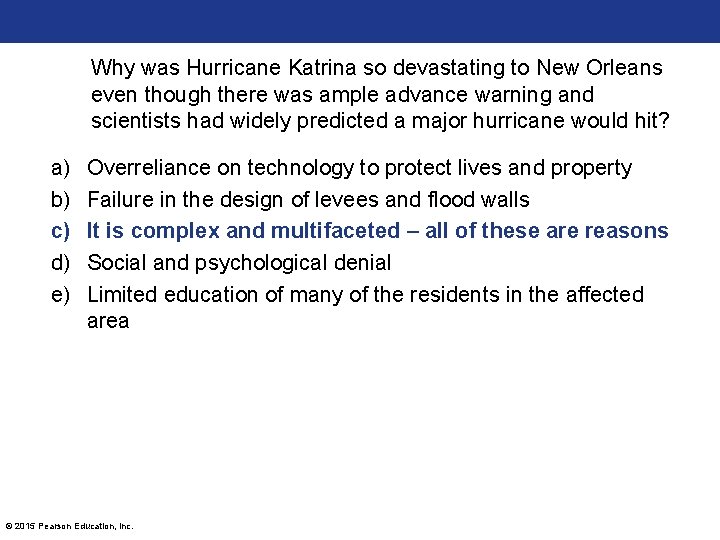 Why was Hurricane Katrina so devastating to New Orleans even though there was ample