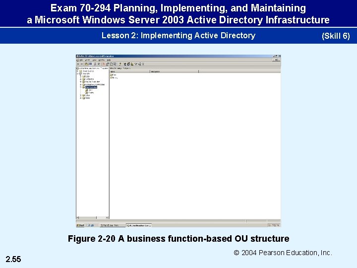 Exam 70 -294 Planning, Implementing, and Maintaining a Microsoft Windows Server 2003 Active Directory