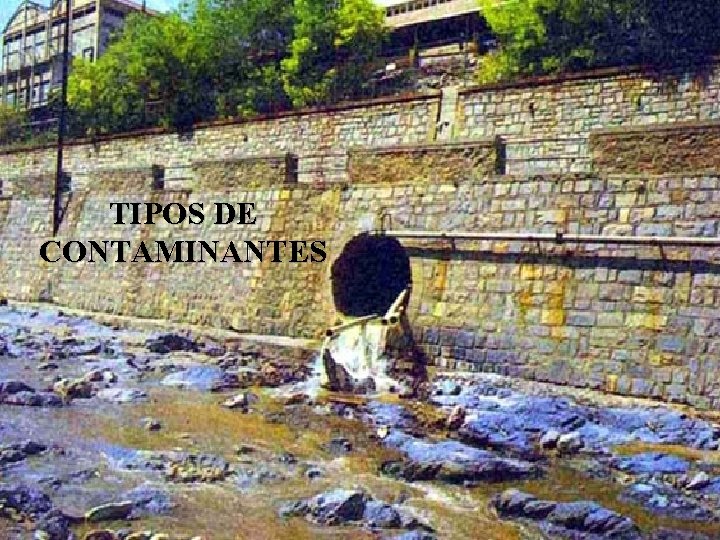 TIPOS DE CONTAMINANTES TIPOS DE CONTAMINANTES