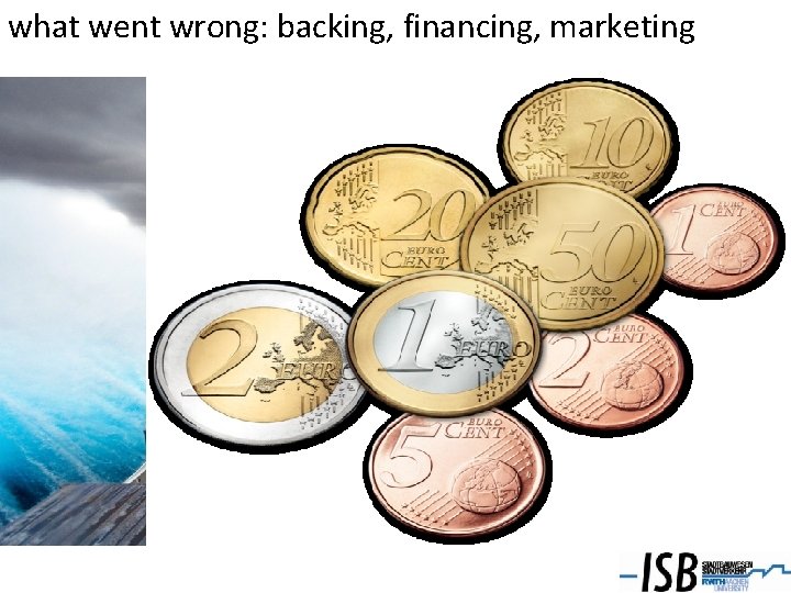 what went wrong: backing, financing, marketing 