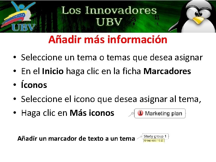 Añadir más información • • • Seleccione un tema o temas que desea asignar Añadir más información • • • Seleccione un tema o temas que desea asignar