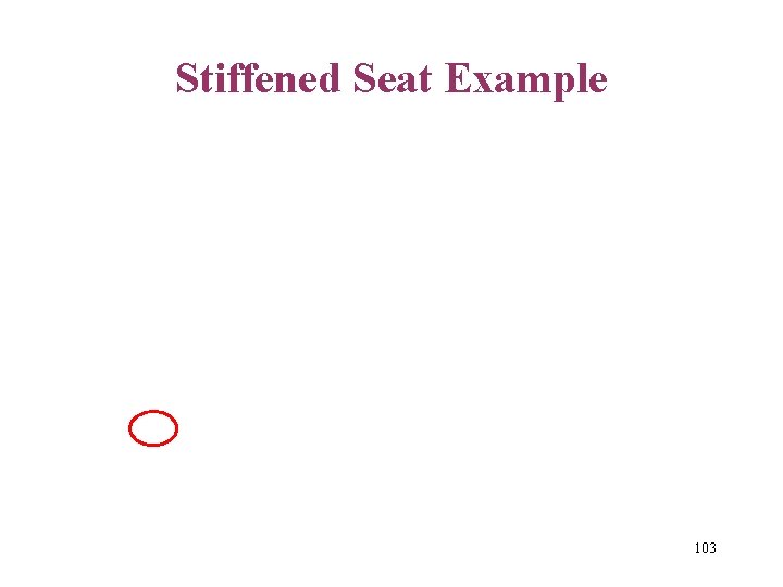 Stiffened Seat Example 103 