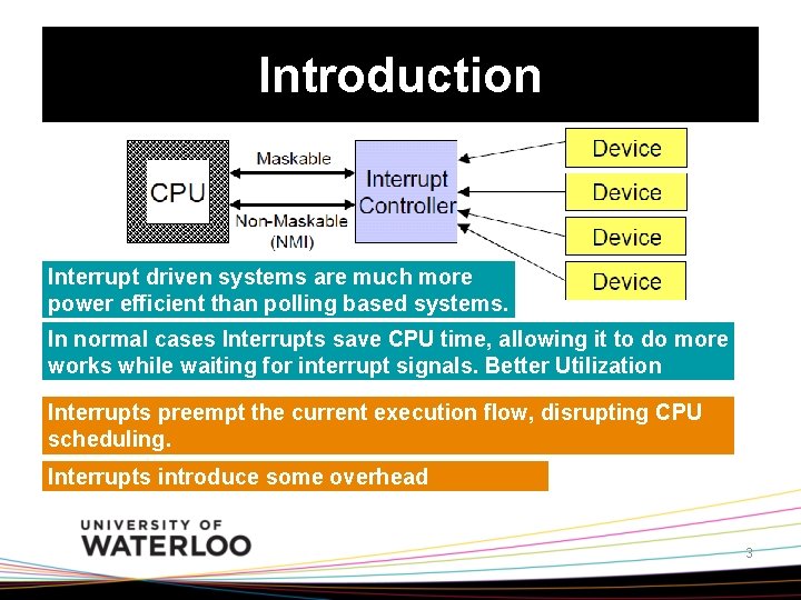 Interrupt Management In Realtime Systems This presentation is