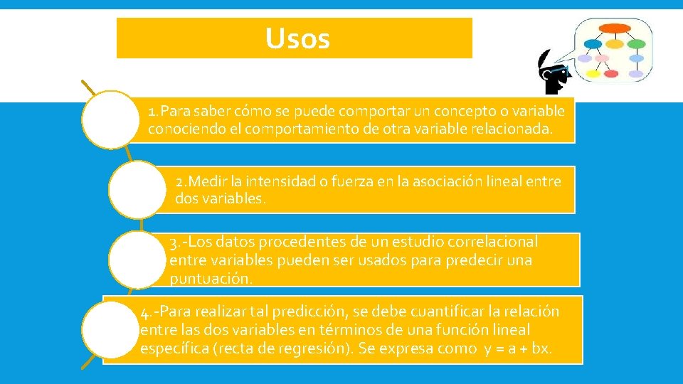 Usos 1. Para saber cómo se puede comportar un concepto o variable conociendo el