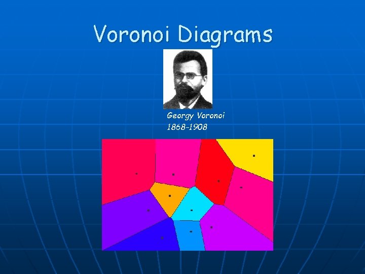 Voronoi Diagrams Georgy Voronoi 1868 -1908 