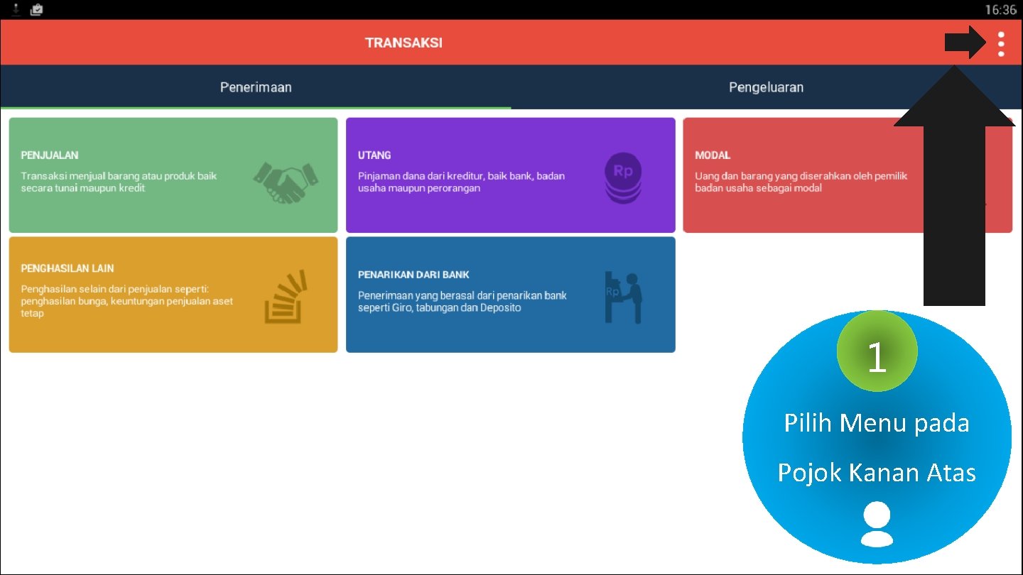 1 Pilih Menu pada Pojok Kanan Atas 