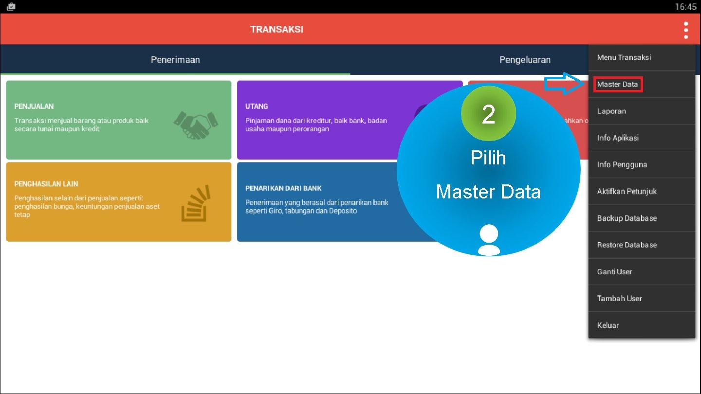 2 Pilih Master Data 