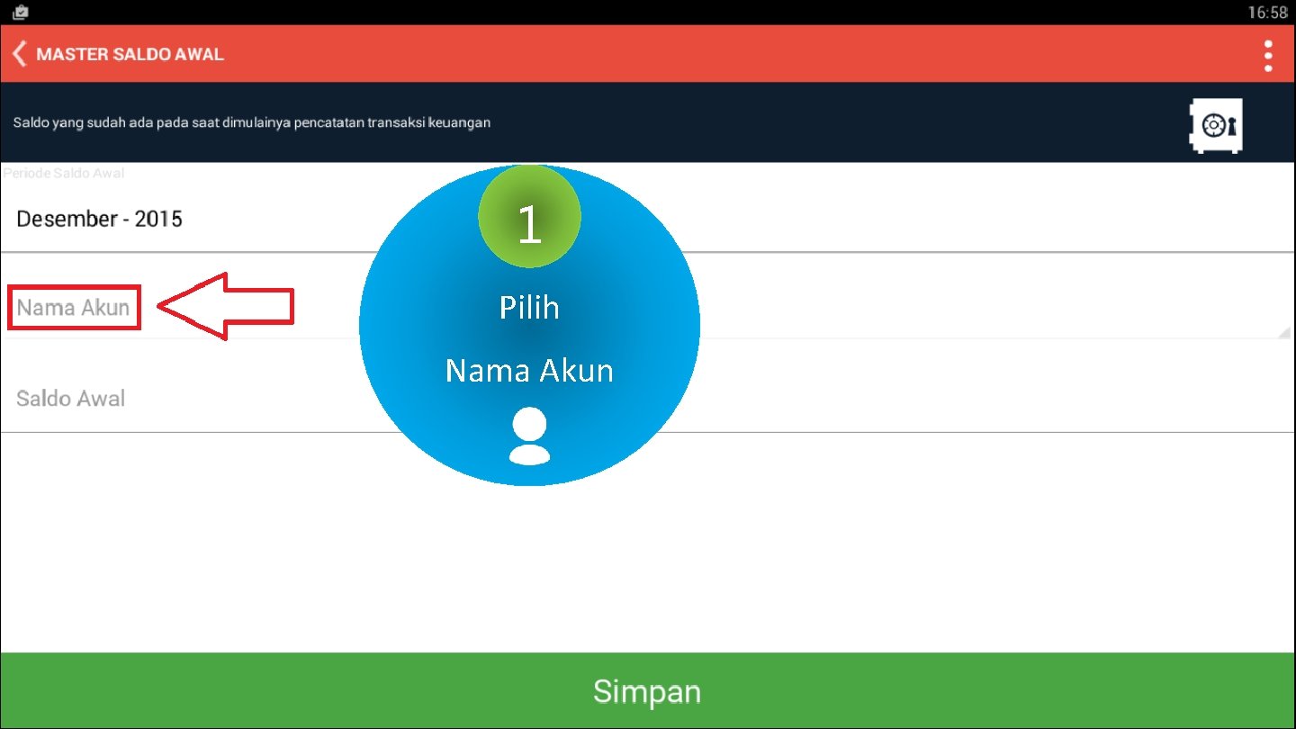 1 Pilih Nama Akun 