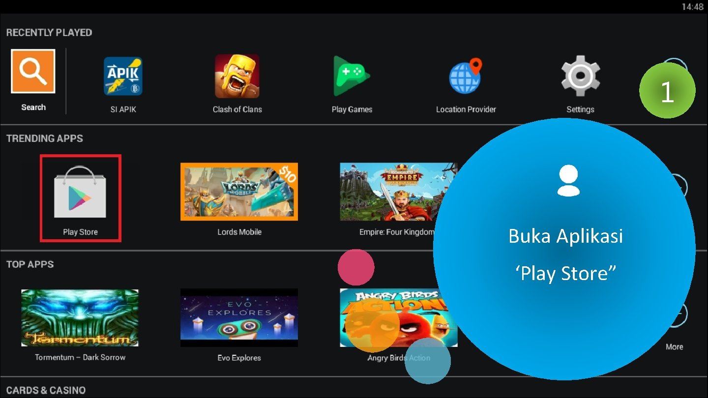 1 Buka Aplikasi ‘Play Store” 