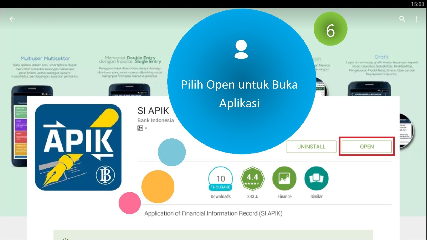 6 Pilih Open untuk Buka Aplikasi 