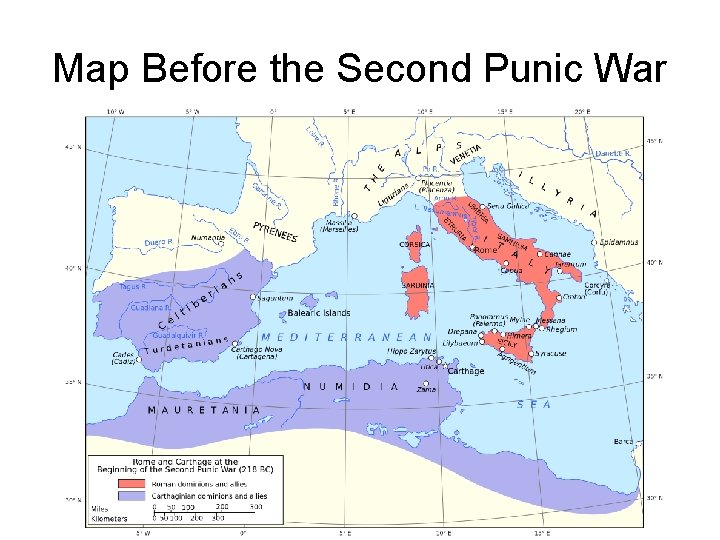 Map Before the Second Punic War 