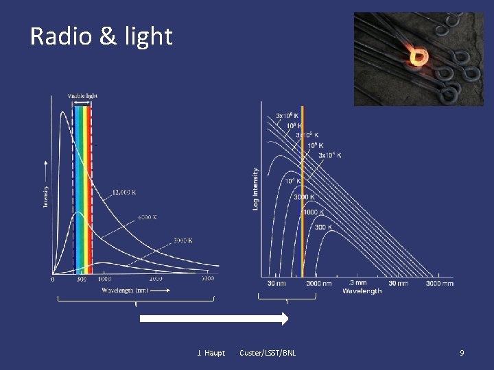 Radio & light J. Haupt Custer/LSST/BNL 9 