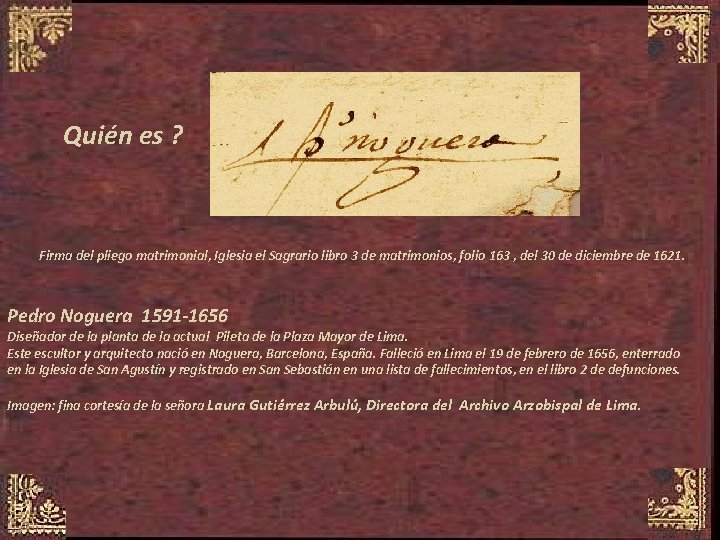 Quién es ? Firma del pliego matrimonial, Iglesia el Sagrario libro 3 de matrimonios,