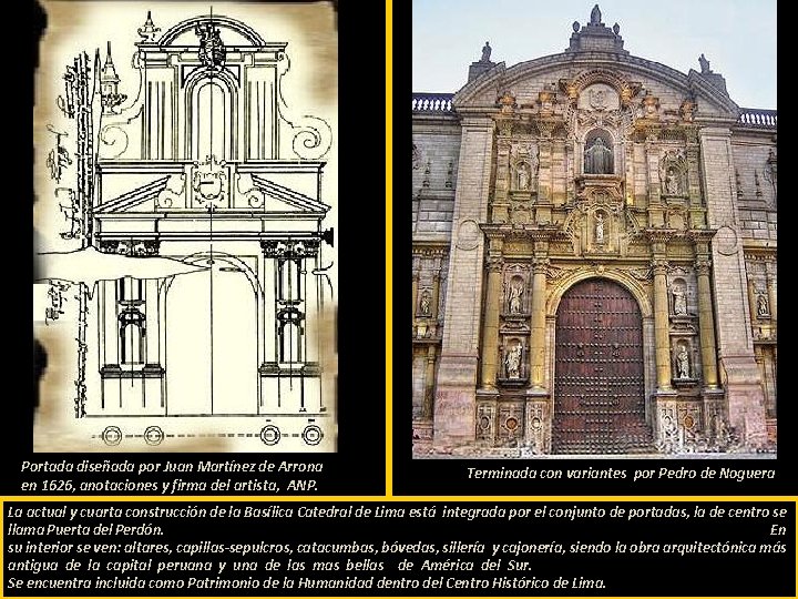 Portada diseñada por Juan Martínez de Arrona en 1626, anotaciones y firma del artista,
