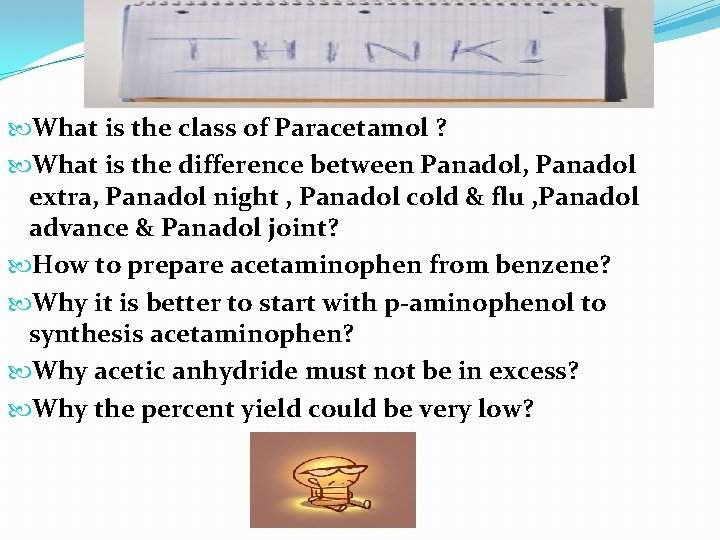  What is the class of Paracetamol ? What is the difference between Panadol,