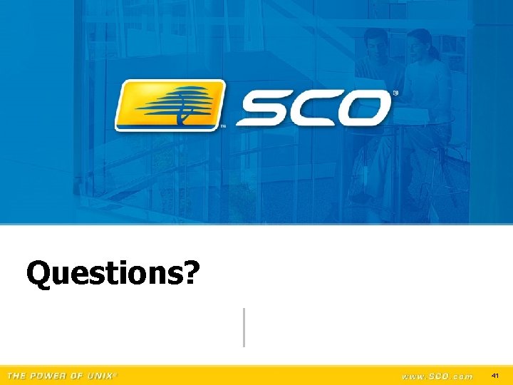 Questions? 41 