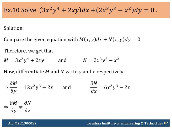  Ø A. E. M. (2130002) Darshan Institute of engineering & Technology 82 