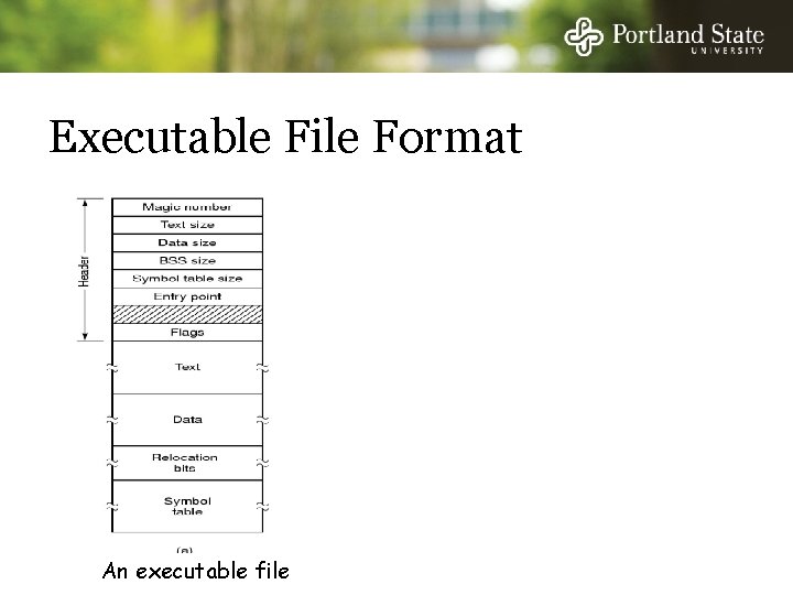 Executable File Format An executable file An archive 