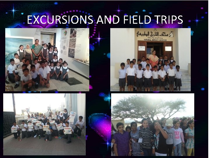 EXCURSIONS AND FIELD TRIPS 