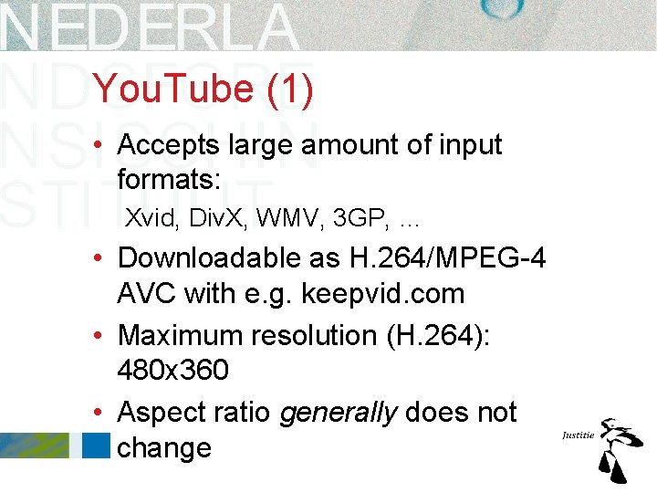 You. Tube (1) • Accepts large amount of input formats: Xvid, Div. X, WMV, You. Tube (1) • Accepts large amount of input formats: Xvid, Div. X, WMV,