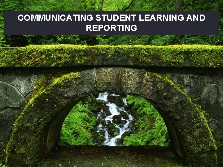 COMMUNICATING STUDENT LEARNING AND REPORTING 