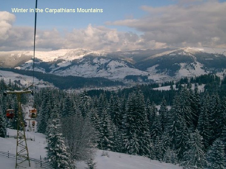 Winter in the Carpathians Mountains 