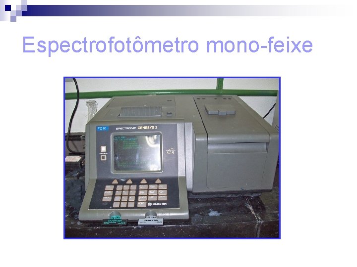 Espectrofotômetro mono-feixe 
